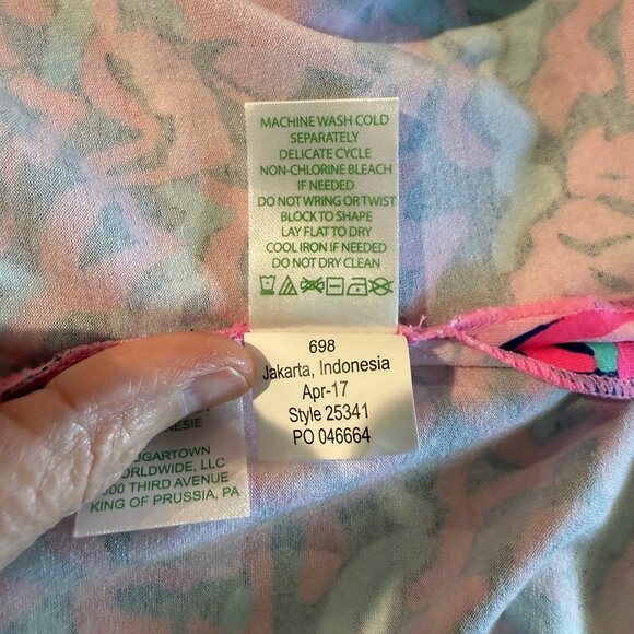 Lilly Pulitzer Rylie Cover Up Dress in Resort Navy Pop Up Lobstah Roll, XL, NWOT - Picture 7 of 10